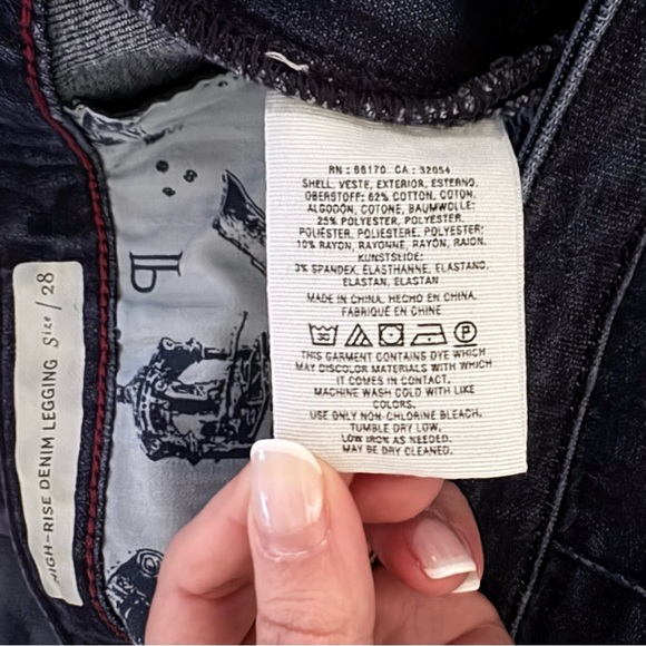 ✨Pilcro And The Letterpress✨ Anthropologie High Rise Denim Leggings Jeans Sz 28 - Picture 12 of 16